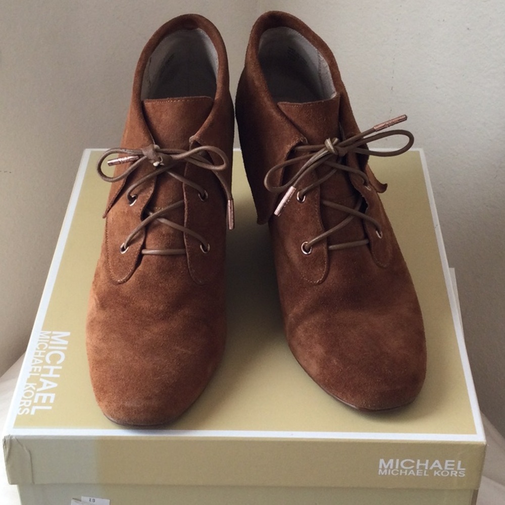 Michael Kors suede booties
